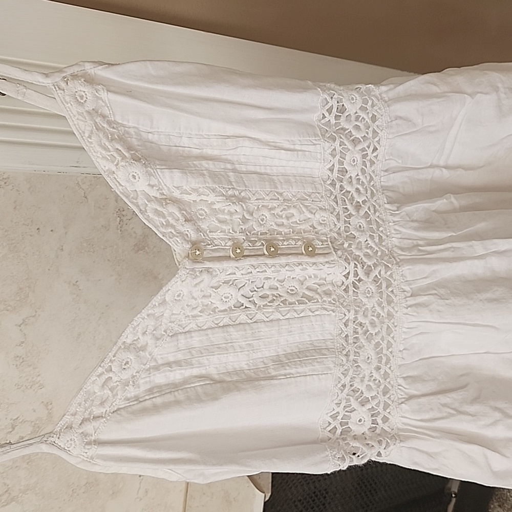 🎀🩷 ABERCROMBIE CROCHET EMBROIDERED MINI DRESS 🩷🎀 - Picture 3 of 17